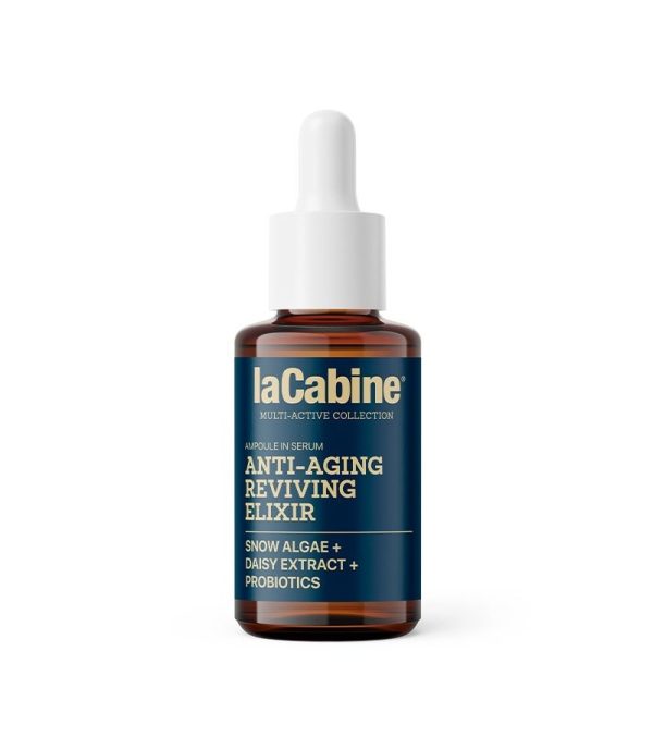 Сыворотка Anti-Aging Reviving Elixir омолаживающая с пробиотиками, свертиамарином и L-карнозином 30мл