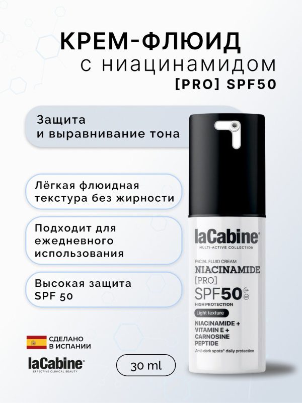Солнцезащитный флюид iacinamide Pro SPF50 Fluid Sunscreen с ниацинамидом
